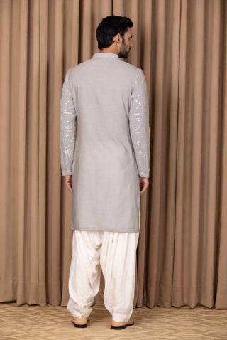 Imran steel gray kurta and pant