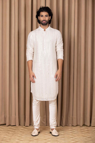 Yasir champagne gold kurta and pant