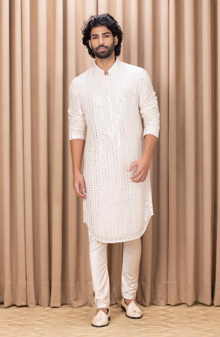 Yasir champagne gold kurta and pant