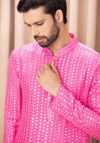 Yasir hot pink kurta and pant