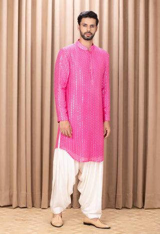 Yasir hot pink kurta and pant