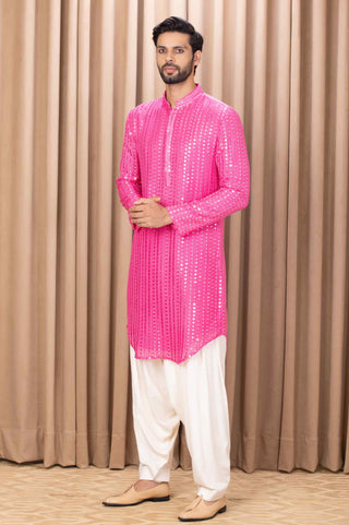 Yasir hot pink kurta and pant