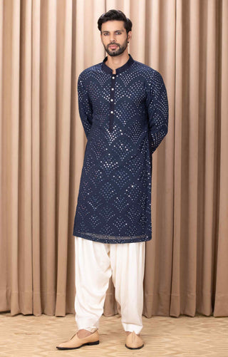 Rashid navy kurta and pant