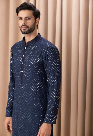 Rashid navy kurta and pant