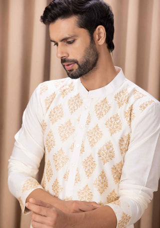 Haider ivory kurta and pant