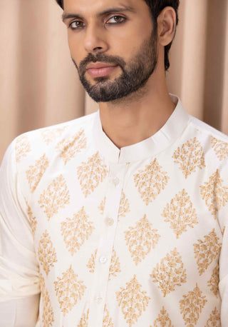 Haider ivory kurta and pant