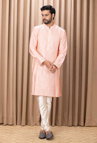 Fahad peach kurta and pant