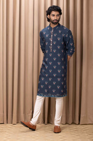 Noor navy blue kurta and pant