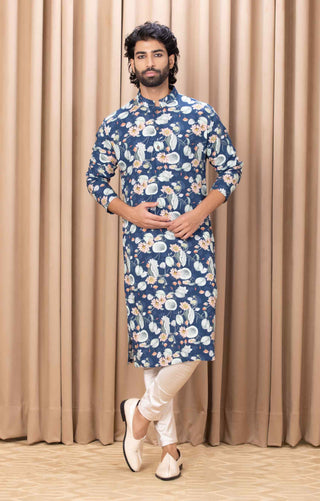 Kamal navy blue kurta and pant