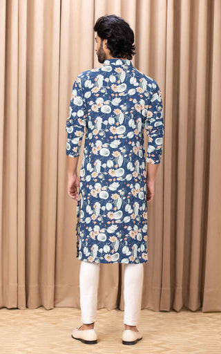 Kamal navy blue kurta and pant