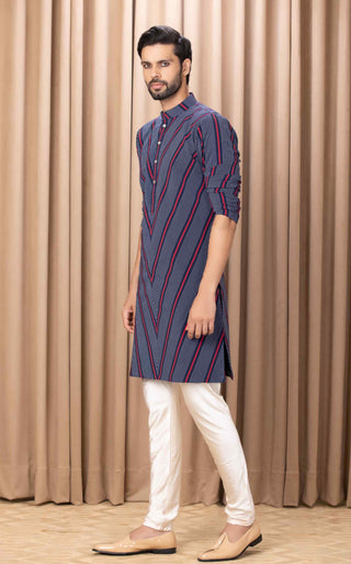 Aarsh navy blue kurta and pants