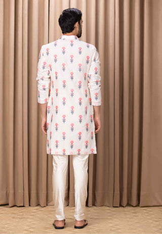 Ashar ivory pink kurta and pant