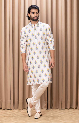 Ashar ivory gray kurta and pant