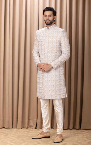 Imran beige sherwani set