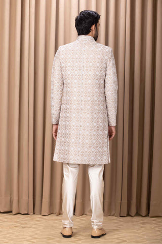 Imran beige sherwani set