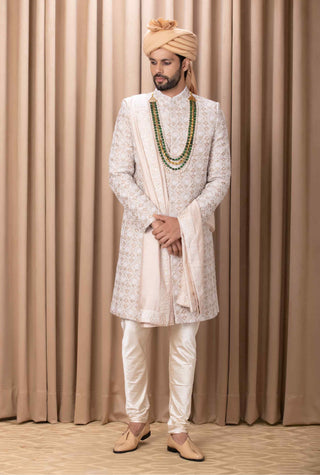 Imran beige sherwani set