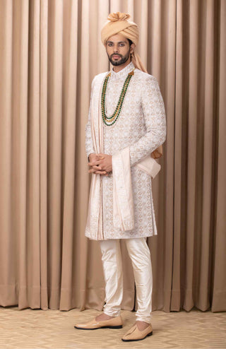 Imran beige sherwani set