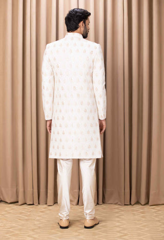 Fahad ivory sherwani set