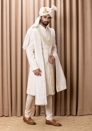 Faizan ivory sherwani set