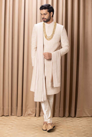 Faizan beige sherwani set