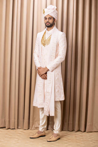 Ameera powder pink sherwani set