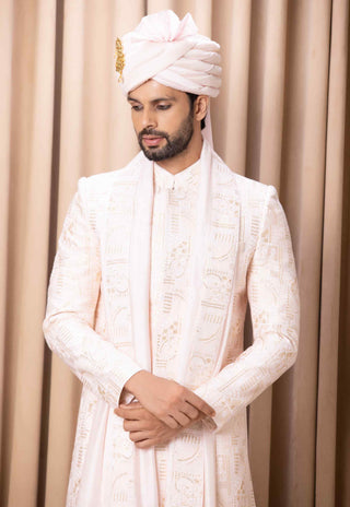 Ameera powder pink sherwani set