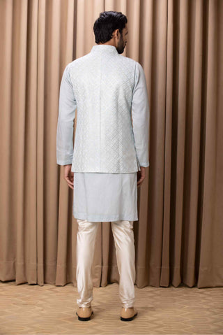 Ranjha powder blue bandi set