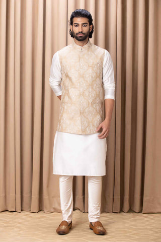 Aryan beige bandi set