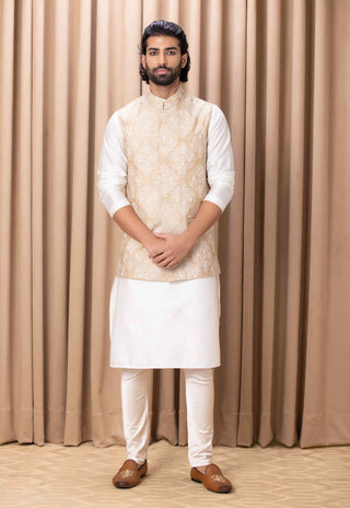 Aryan beige bandi set