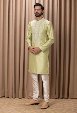 Vahid mint green kurta and pant