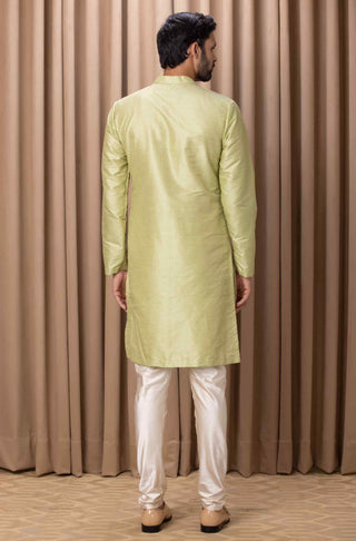 Fahad mint green bandi set