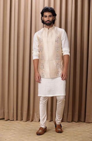 Hasan beige bandi set