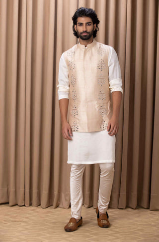 Hasan beige bandi set