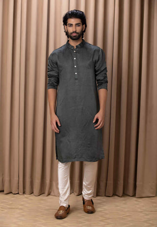 Classic olive green kurta and pant