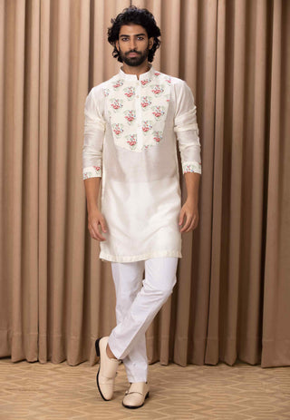 Noor ivory indo-western jacket and kurta set