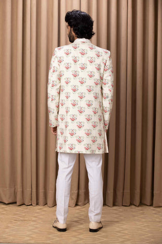 Noor ivory indo-western jacket and kurta set