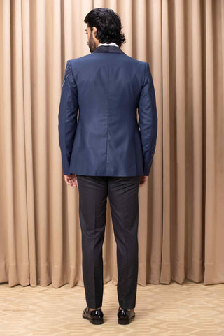 Nirvaan navy tuxedo jacket and pant