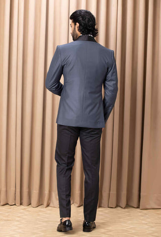 Daniel slate blue tuxedo jacket and pant