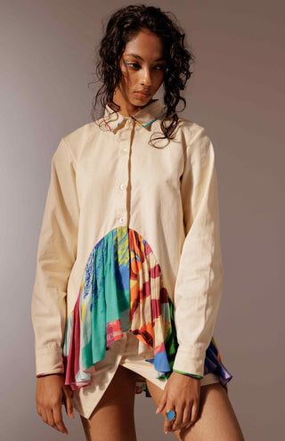 Elio gathered shirt and skirt