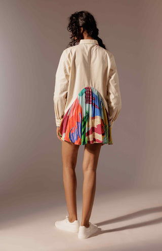 Elio gathered shirt and skirt