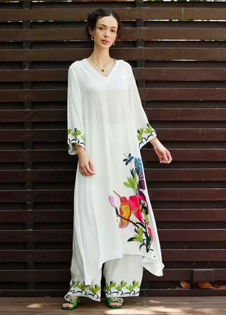 White grace kurta with pant