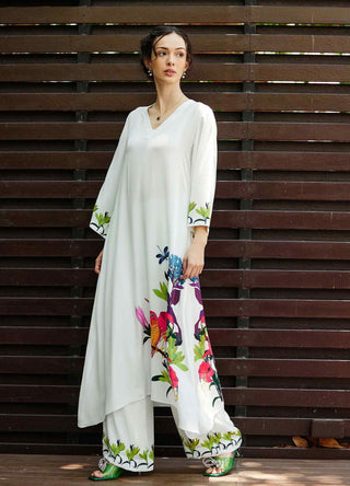 White grace kurta with pant