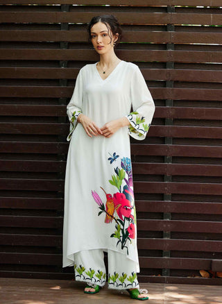 White grace kurta with pant