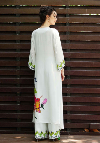 White grace kurta with pant