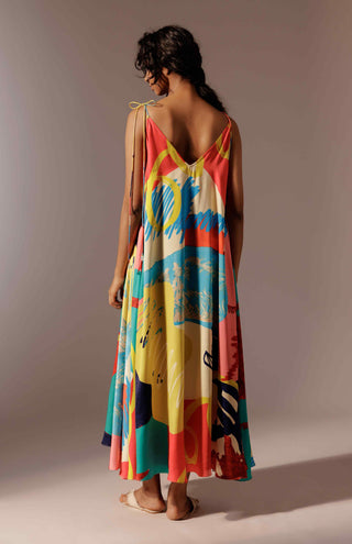 Juno crepe maxi dress