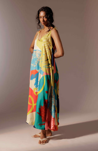 Juno crepe maxi dress