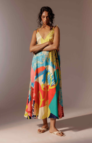 Juno crepe maxi dress