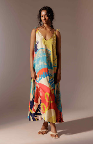 Juno crepe maxi dress