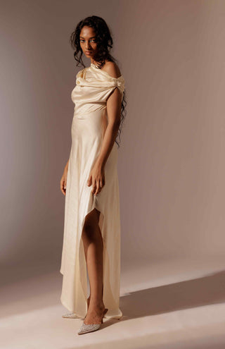 Elio draped dress