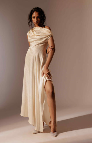 Elio draped dress